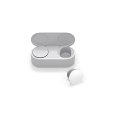 A Photo Of Microsoft Surface Earbuds | Glacier | All-Day Battery, Premium Sound, Touch Controls