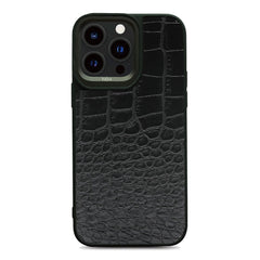 A Photo Of Kajsa Luxury Glamorous Collection - Croco II Case for iPhone 14 Pro / iPhone 14 Pro Max