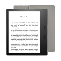 A Photo Of Amazon Kindle Oasis 8GB – 7” E-Reader with Page Turn Buttons, Adjustable Warm Light, Waterproof – Graphite