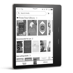 A Photo Of Amazon Kindle Oasis 8GB – 7” E-Reader with Page Turn Buttons, Adjustable Warm Light, Waterproof – Graphite