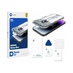 A Photo Of LITO Magic Box D+ Tools Full Glass Screen Protector for Apple iPhone 14 Pro Max – HD Transparency, Scratch-Resistant & Easy Application