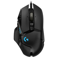 A Photo Of Logitech G502 HERO Wired Gaming Mouse - Precision HERO 25K Sensor, Customizable RGB Lighting, 11 Programmable Buttons, and Tunable Weights