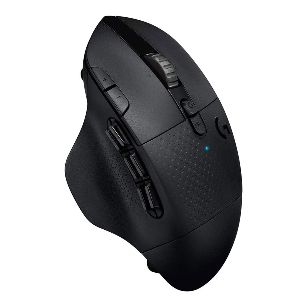 A Photo Of Logitech G604 LIGHTSPEED Wireless Optical Gaming Mouse – 15 Programmable Buttons, HERO 25K Sensor, Dual Connectivity, Hyper-Fast Scroll Wheel