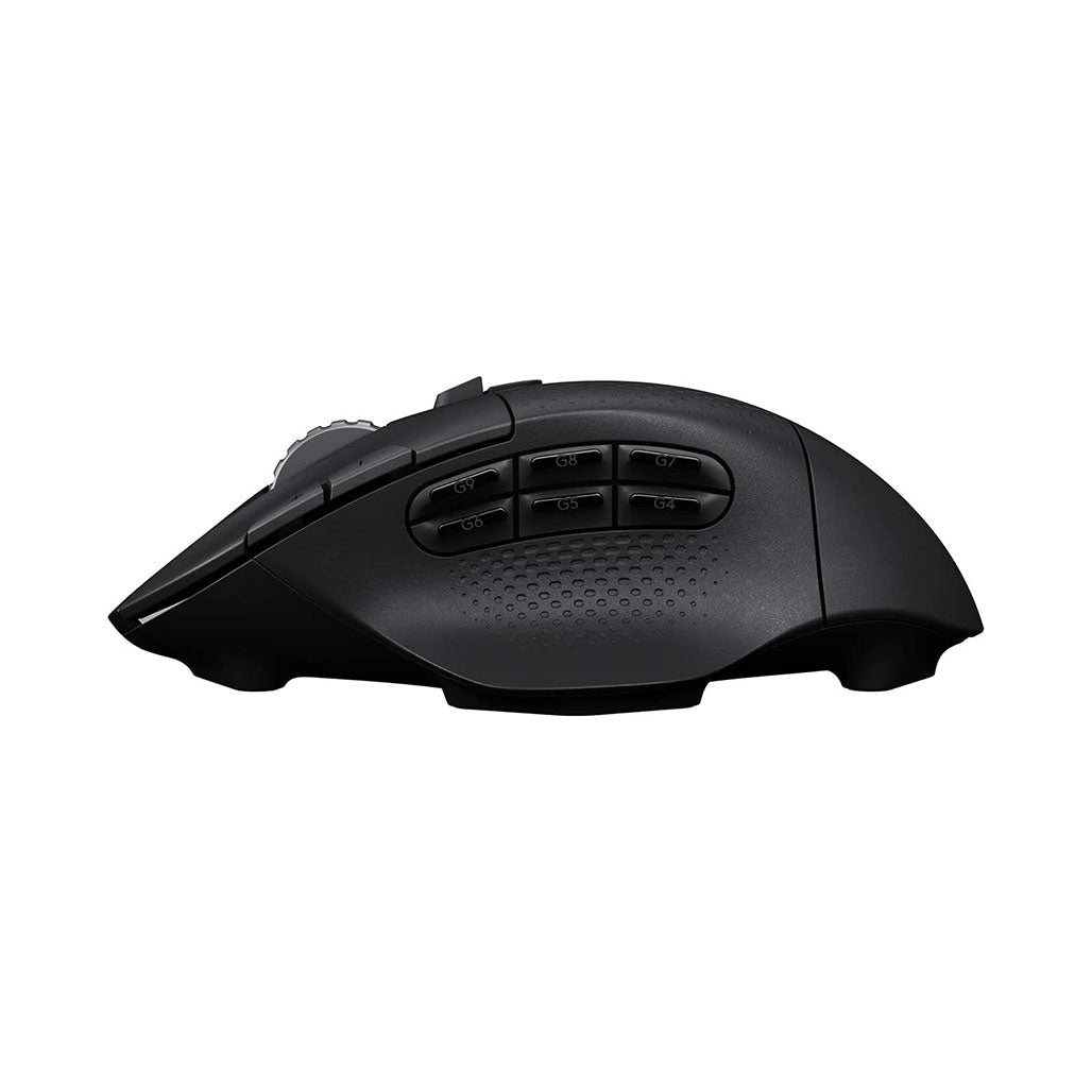 A Photo Of Logitech G604 LIGHTSPEED Wireless Optical Gaming Mouse – 15 Programmable Buttons, HERO 25K Sensor, Dual Connectivity, Hyper-Fast Scroll Wheel