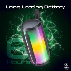 A Photo Of Promate LumiTower True Wireless Bluetooth v5.3 HD Speaker | RGB Lights & 3-Way Connectivity