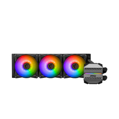 A Photo Of MSI MAG CoreLiquid M360 ARGB - High-Efficiency 360mm Liquid Cooler with Customizable ARGB Lighting