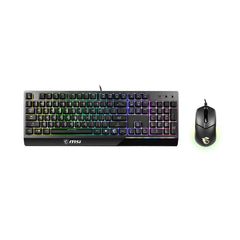 A Photo Of MSI Vigor GK30 Gaming Combo - Full-Size Wired Keyboard and Clutch GM11 RGB Mouse