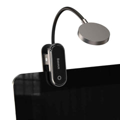 A Photo Of Baseus Comfort Reading Mini Clip Lamp - Dark Gray, 3W, 400mAh Battery