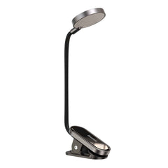 A Photo Of Baseus Comfort Reading Mini Clip Lamp - Dark Gray, 3W, 400mAh Battery