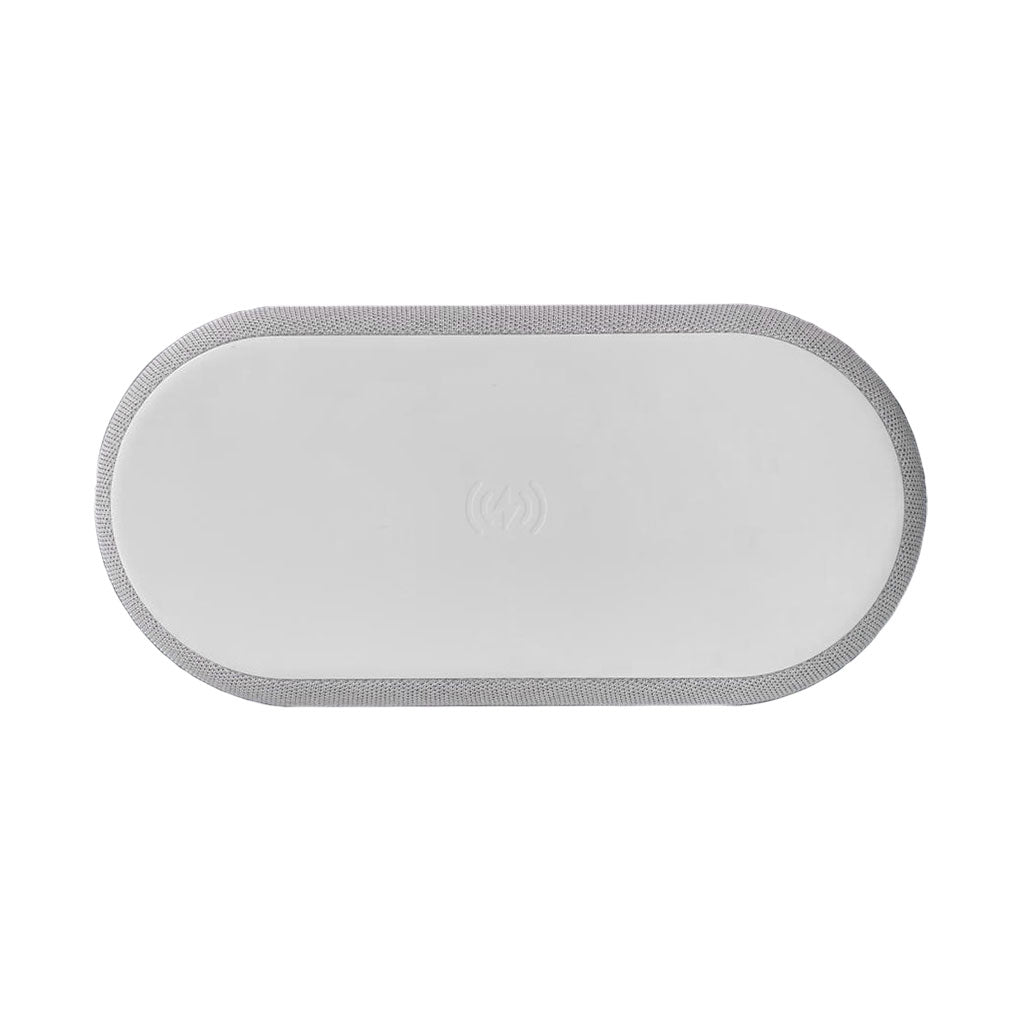 A Photo Of 4-in-1 Wireless Charger with LED Light - Mood Lamp, Clock, and Fast Charging Station