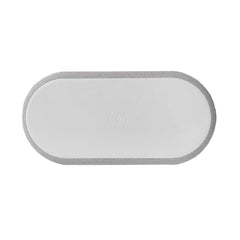 A Photo Of 4-in-1 Wireless Charger with LED Light - Mood Lamp, Clock, and Fast Charging Station