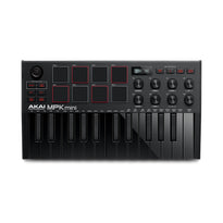 AKAI MPK Mini MK3 - MIDI Keyboard Controller – Compact USB-Powered Beat Maker with 25 Keys, MPC Pads & Production Software
