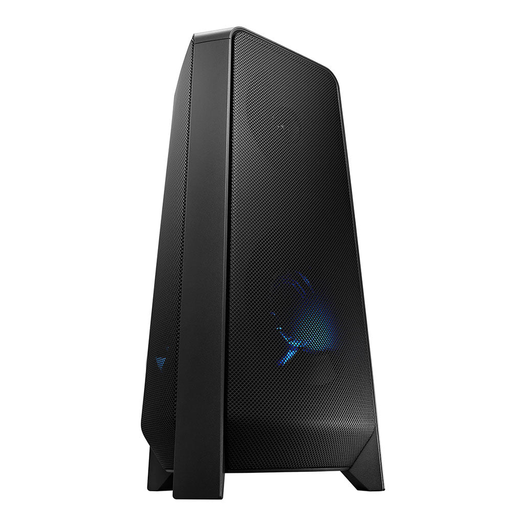 A Photo Of Samsung MX-T40 Sound Tower 300W High Power Audio System – Bi-Directional Speakers, LED Lights, Bluetooth Connectivity