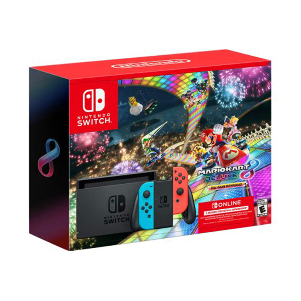 A Photo Of Nintendo Switch Bundle with Mario Kart 8 Deluxe - 7-inch OLED Screen, 64GB Storage, and Enhanced Gaming Features