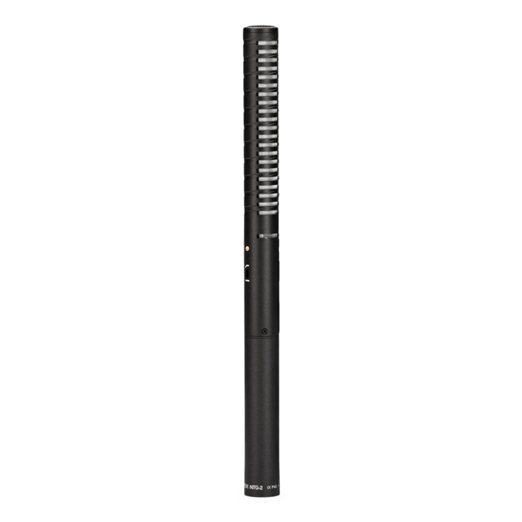 A Photo Of Rode NTG2 Dual-Power Shotgun Microphone - Professional Condenser for Film & Broadcast
