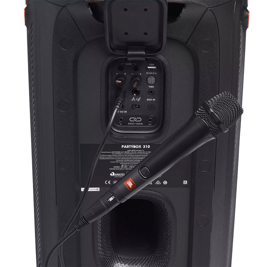 A Photo Of JBL PBM100 Wired Microphone – High-Performance Dynamic Vocal Microphone for JBL PartyBox Speakers