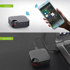 A Photo Of Porodo Bluetooth Conference Speaker - 3M Talking Distance - Black