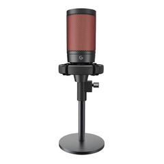 A Photo Of Porodo Gaming Professional RGB Condenser Microphone with Extension Stand - Black