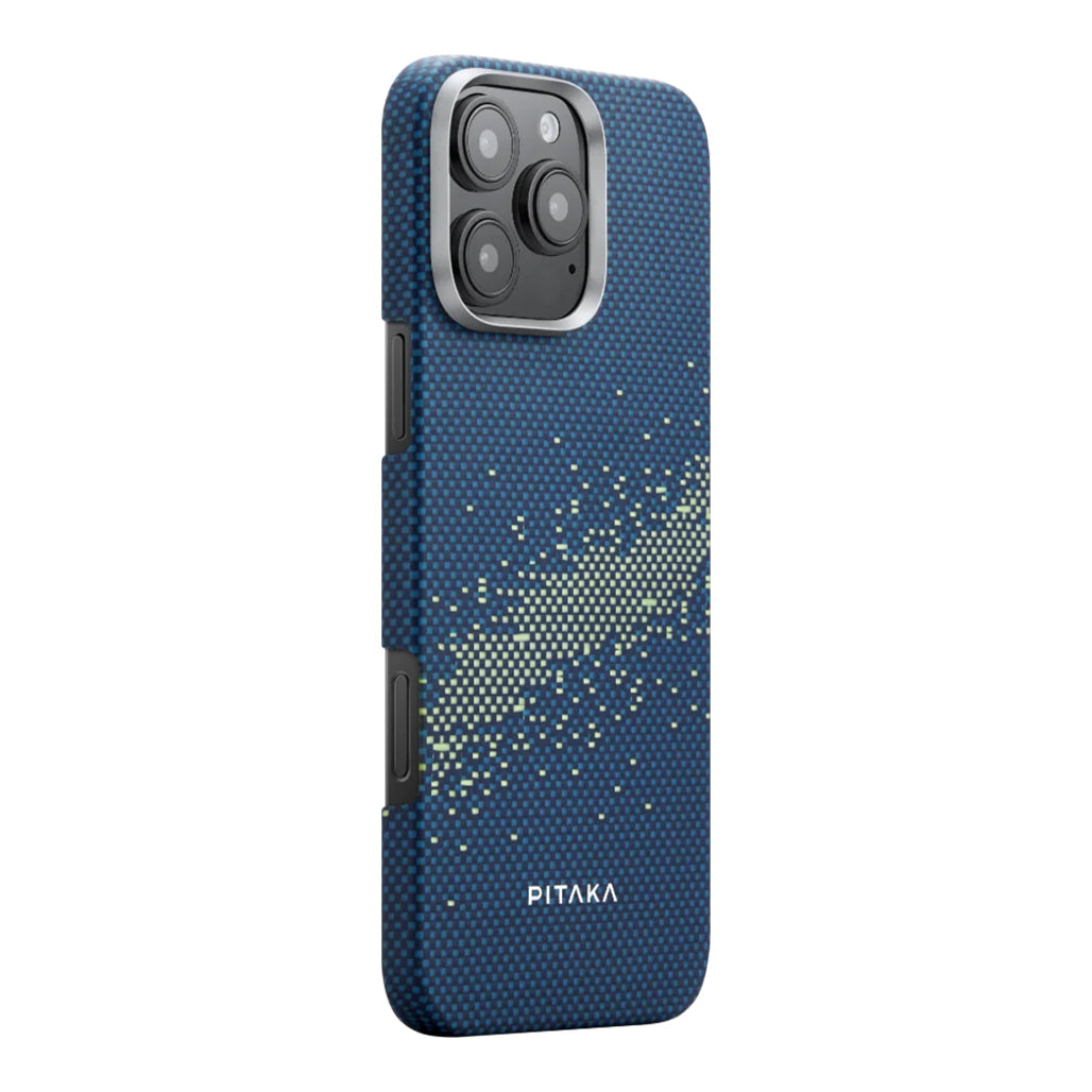 A Photo Of Pitaka StarPeak Tactile Woven Case for iPhone 16 Pro Max – Premium Aramid Fiber with Fusion Weaving Technology