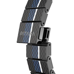 A Photo Of Pitaka Poetry of Things - Moon Aramid Carbon Fiber Watch Band For Apple Watch | 40mm-41mm-42mm-44mm-45mm-49mm