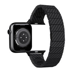 A Photo Of Pitaka Modern Aramid Carbon Fiber Watch Band For Apple Watch | 40mm-41mm-42mm-44mm-45mm-49mm