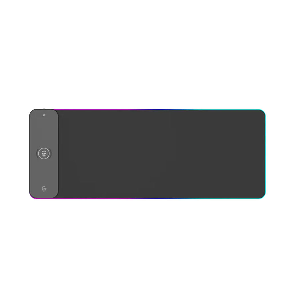 A Photo Of Porodo RGB Gaming Mouse Pad With 15W Fast Wireless Charger - Black