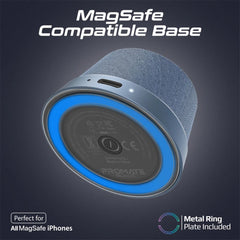 A Photo Of Promate Punch Mini Bluetooth Speaker with MagSafe Compatibility – 3W Portable Speaker in Navy