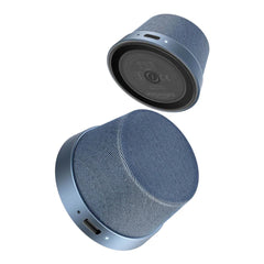A Photo Of Promate Punch Mini Bluetooth Speaker with MagSafe Compatibility – 3W Portable Speaker in Navy