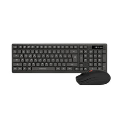 A Photo Of Promate ProCombo-12 - Sleek Full-Size Wireless Keyboard and Ambidextrous Mouse Set