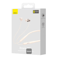 A Photo Of Baseus Bowie P1x Neckband Wireless Earphones - Bluetooth 5.3, IPX4 Waterproof, 25-Hour Battery Life, Ultra-Low Latency - White
