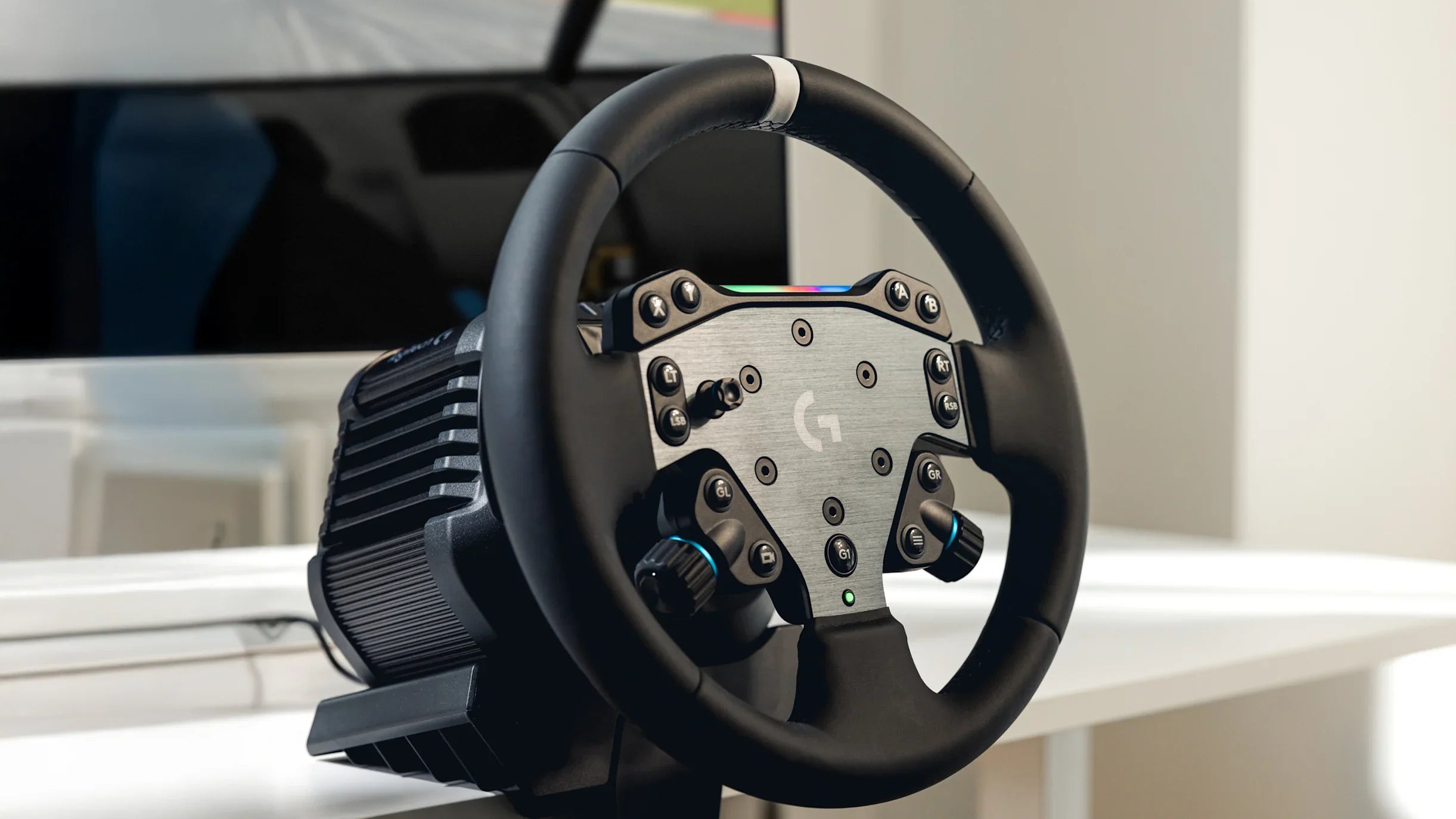 A Photo Of Logitech RS50 System – PS/PC – 8 Nm Direct Drive Base with Steering Wheel and Table Clamp