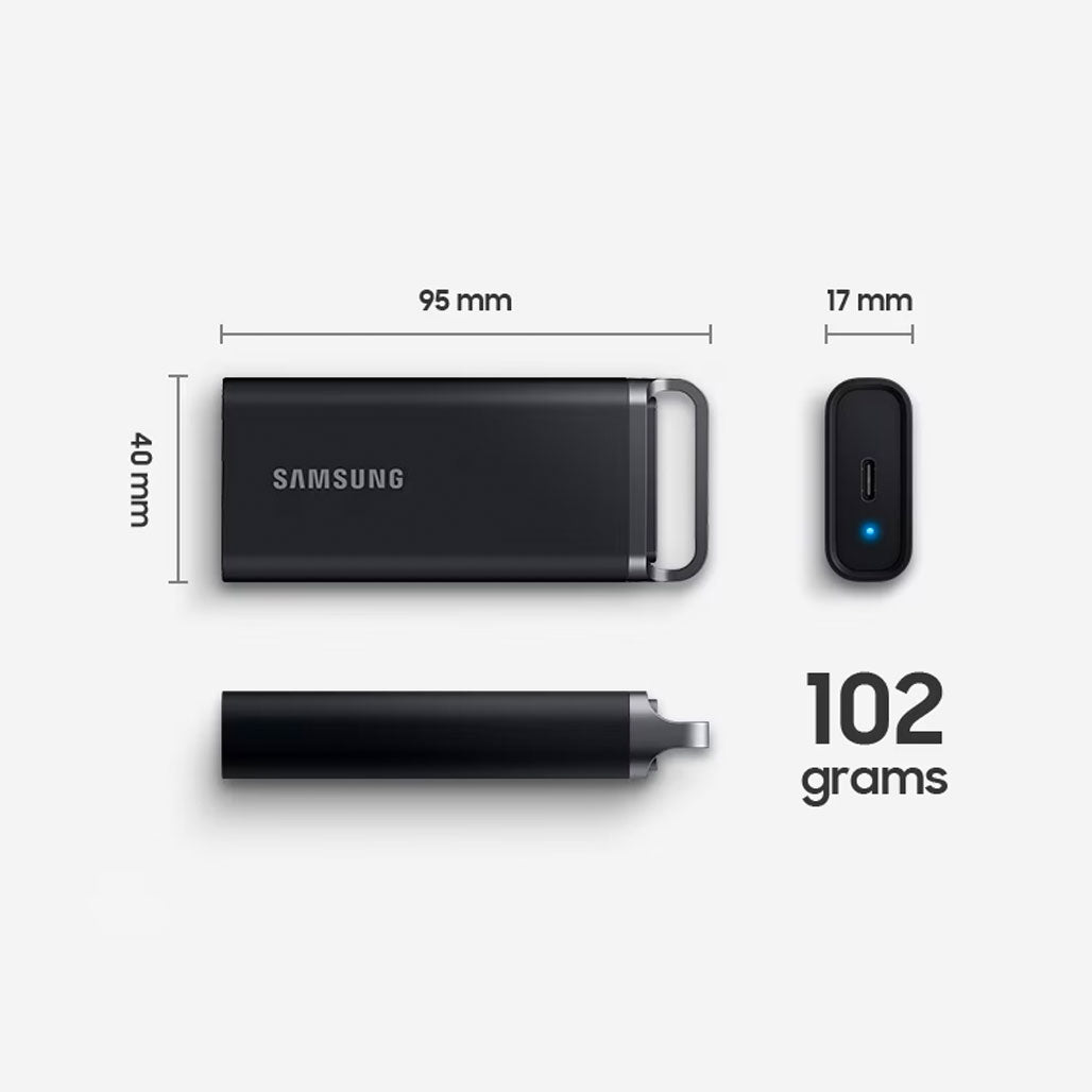 A Photo Of Samsung T5 EVO Portable SSD 8TB | High-Speed External Storage with AES 256-bit Encryption