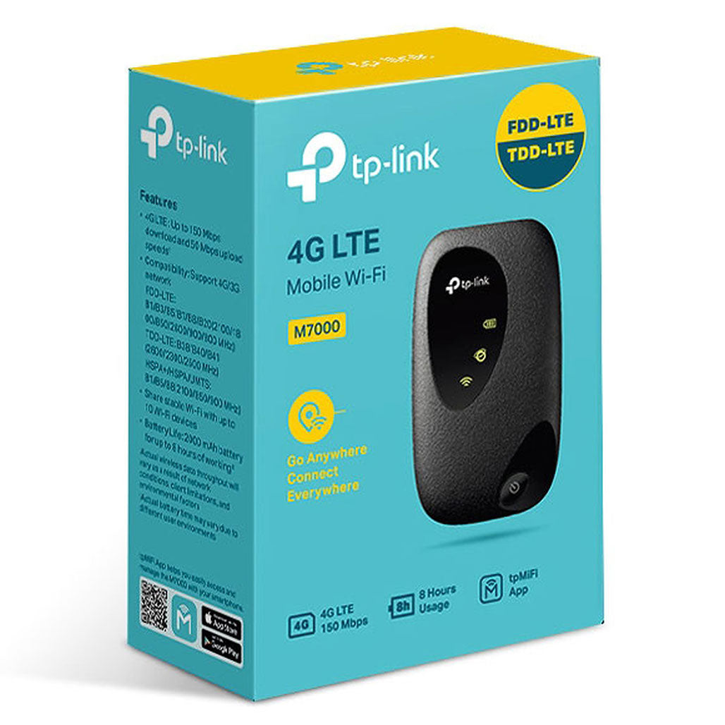 A Photo Of TP-Link M7000 4G LTE Mobile Wi-Fi Router | Compact, High-Speed Connectivity
