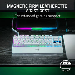 A Photo Of Razer Huntsman V3 Pro Tenkeyless - US - Black | RZ03-04980100-R3M1 - Advanced Mechanical Gaming Keyboard with Analog Optical Switches