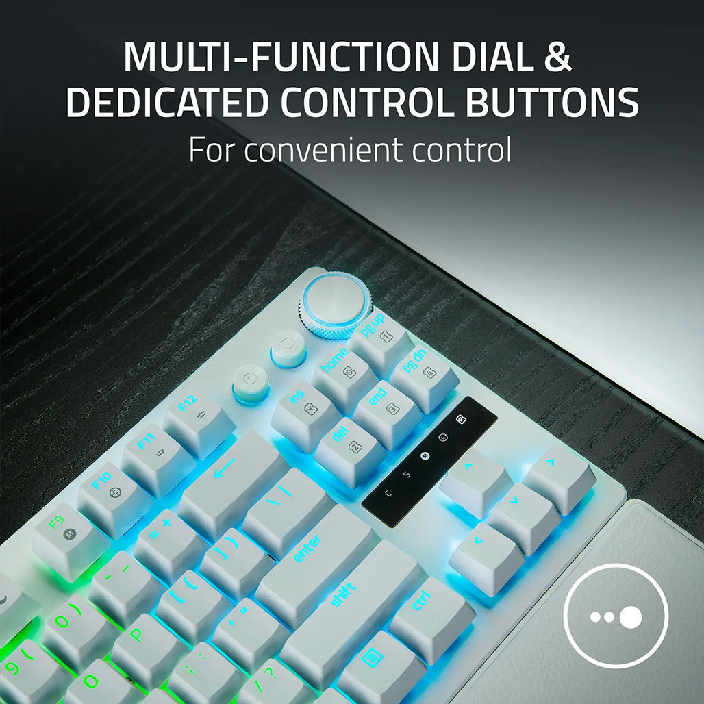 A Photo Of Razer Huntsman V3 Pro Tenkeyless - US - Black | RZ03-04980100-R3M1 - Advanced Mechanical Gaming Keyboard with Analog Optical Switches