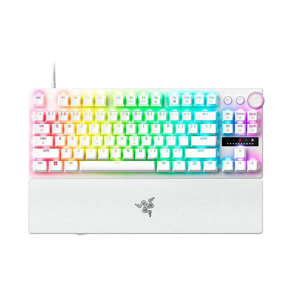 A Photo Of Razer Huntsman V3 Pro Tenkeyless - US - Black | RZ03-04980100-R3M1 - Advanced Mechanical Gaming Keyboard with Analog Optical Switches