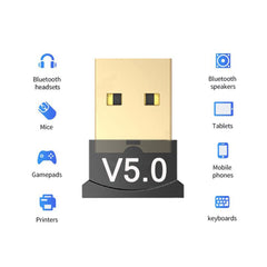 A Photo Of USB Bluetooth 5.0 Dongle Adapter - High-Speed Wireless Receiver and Transmitter for PC