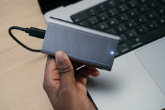 A Photo Of Verbatim TurboMetal SSD USB4 2TB - up to 3700 MB/s read and 3600 MB/s write