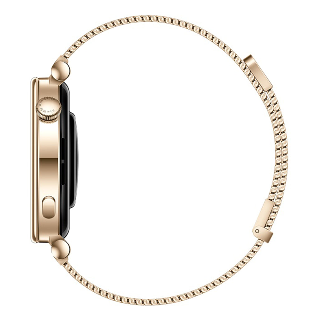 A Photo Of Huawei Watch GT 4 41mm Light Gold Milanese Strap - Premium AMOLED Smartwatch with Advanced Fitness and Health Features