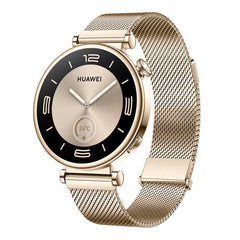 A Photo Of Huawei Watch GT 4 41mm Light Gold Milanese Strap - Premium AMOLED Smartwatch with Advanced Fitness and Health Features