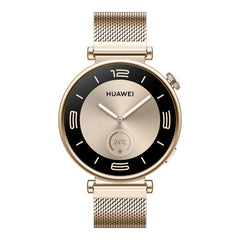 A Photo Of Huawei Watch GT 4 41mm Light Gold Milanese Strap - Premium AMOLED Smartwatch with Advanced Fitness and Health Features