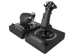 A Photo Of Logitech 945-000059 X56 H.O.T.A.S. RGB Throttle and Stick Simulation Controller - Advanced Military-Grade Flight Control