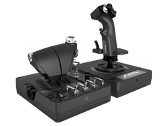 A Photo Of Logitech 945-000059 X56 H.O.T.A.S. RGB Throttle and Stick Simulation Controller - Advanced Military-Grade Flight Control