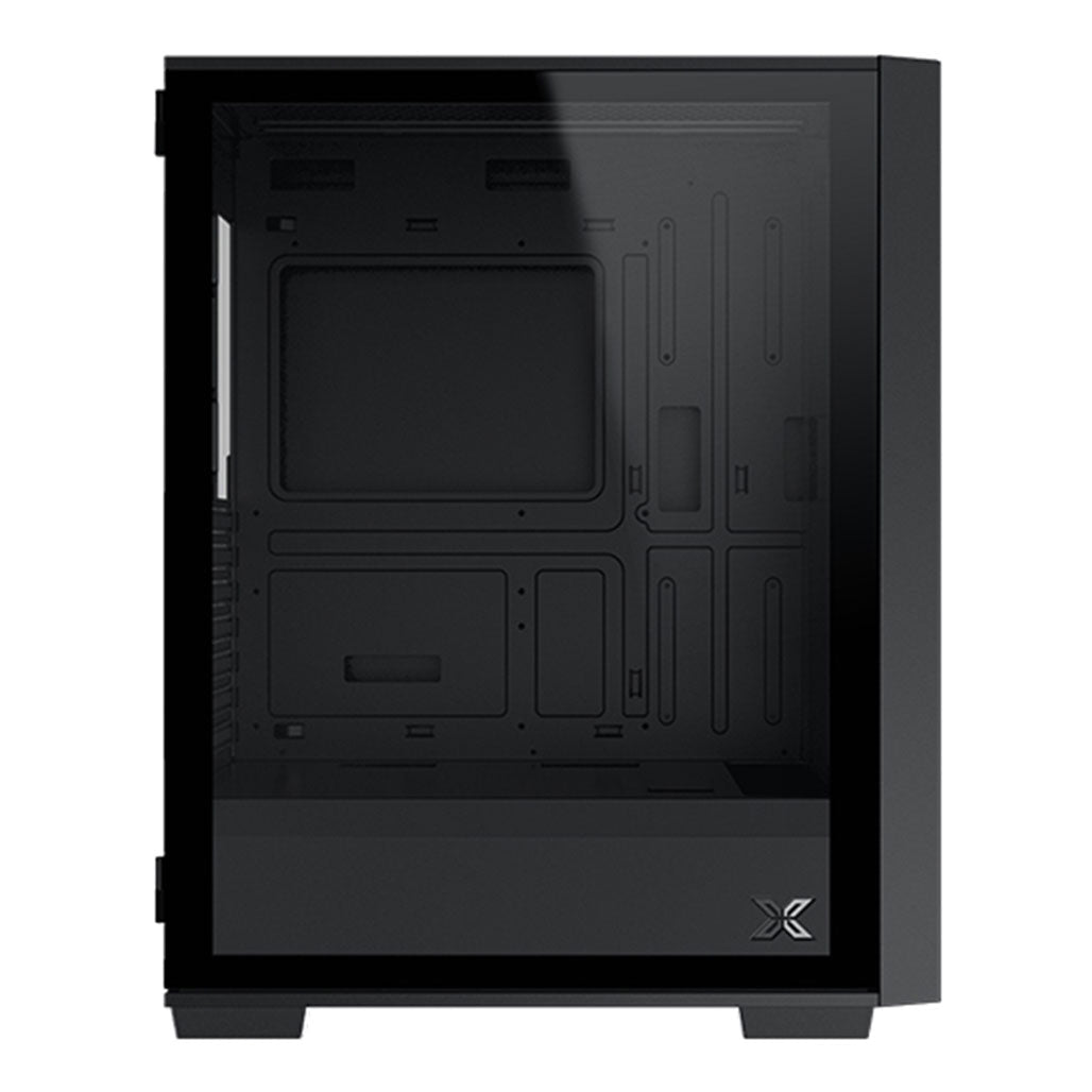 A Photo Of Xigmatek Lux G - Black Metal Grey ATX Case
