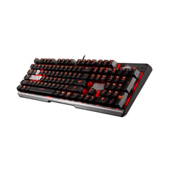 A Photo Of MSI Vigor GK60 - Full-size Wired Mechanical Gaming Keyboard with Cherry MX Red Switches and Red Backlight